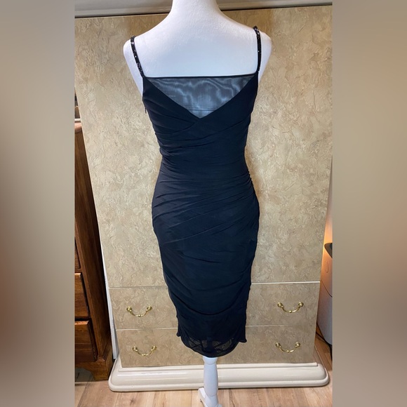 Versace crystal strap midi dress new 6 size - Picture 2 of 6